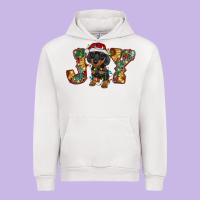 Dachshund Puppy Christmas Joy Urban Hoodie Designed By Ranaportraitstore