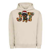 Pigment French Oak dachshund puppy christmas joy Urban Hoodie - RanaPortraitStore