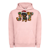 Pigment Salmon dachshund puppy christmas joy Urban Hoodie - RanaPortraitStore