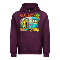 Mauve Wine always salty with caravan Urban Hoodie - texasbilliewilder
