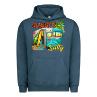 Pigment Midnight Navy always salty with caravan Urban Hoodie - texasbilliewilder