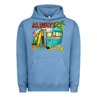 Pigment Pebble Blue always salty with caravan Urban Hoodie - texasbilliewilder