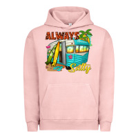 Pigment Salmon always salty with caravan Urban Hoodie - texasbilliewilder