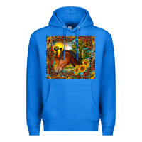 True Royal western horse and sunflower Premium Hoodie - RanaPortraitStore