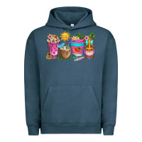 Pigment Midnight Navy aloha coffe cups Urban Hoodie - texasbilliewilder