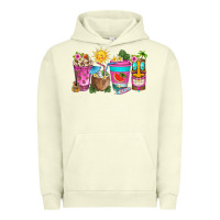 Pigment Pistachio aloha coffe cups Urban Hoodie - texasbilliewilder