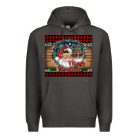 Smoke merry christmas santa and farm Premium Hoodie - RanaPortraitStore