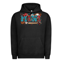 Pigment Black mini baseball Urban Hoodie - Zillion Design Studio