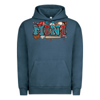 Pigment Midnight Navy mini baseball Urban Hoodie - Zillion Design Studio