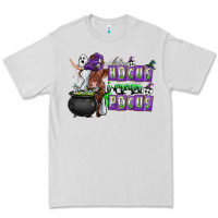 Dove Grey Hocus i Mean Pocus Premium Tee - CowhideDigitalArt