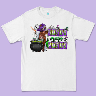 Hocus I Mean Pocus Premium Tee Designed By Cowhidedigitalart
