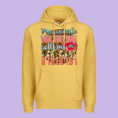 My Favorite Calls Me Mama Premium Hoodie Designed By Texasbilliewilder