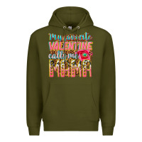 Army Green my favorite calls me mama Premium Hoodie - texasbilliewilder
