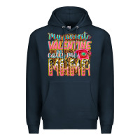 Navy my favorite calls me mama Premium Hoodie - texasbilliewilder