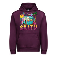 Mauve Wine always salty with caravan Urban Hoodie - texasbilliewilder
