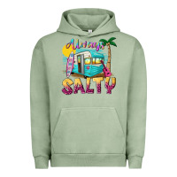 Pigment Oil Green always salty with caravan Urban Hoodie - texasbilliewilder