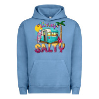 Pigment Pebble Blue always salty with caravan Urban Hoodie - texasbilliewilder