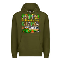 Army Green happy st. patrick's day camper Premium Hoodie - Zillion Design Studio