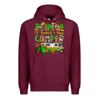 Burgundy happy st. patrick's day camper Premium Hoodie - Zillion Design Studio
