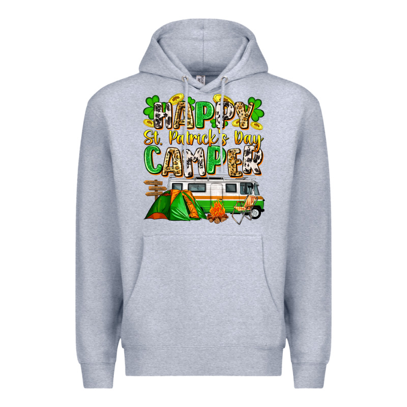 Happy St. Patrick's Day Camper Premium Hoodie by Zillion Design Studio | Teevron