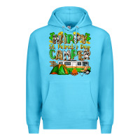 Ocean Blue happy st. patrick's day camper Premium Hoodie - Zillion Design Studio