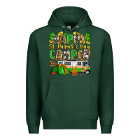 Sports Green happy st. patrick's day camper Premium Hoodie - Zillion Design Studio