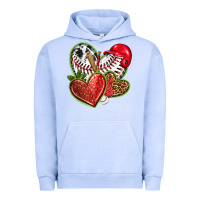 Pigment Grape Ice baseball with strawberry hearts Urban Hoodie - texasbilliewilder