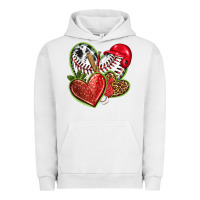 Pigment Lunar Rock baseball with strawberry hearts Urban Hoodie - texasbilliewilder