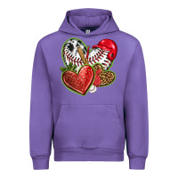 Tulip baseball with strawberry hearts Urban Hoodie - texasbilliewilder