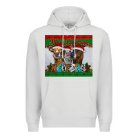 Dove Grey merry christmas heifers Premium Hoodie - RanaPortraitStore