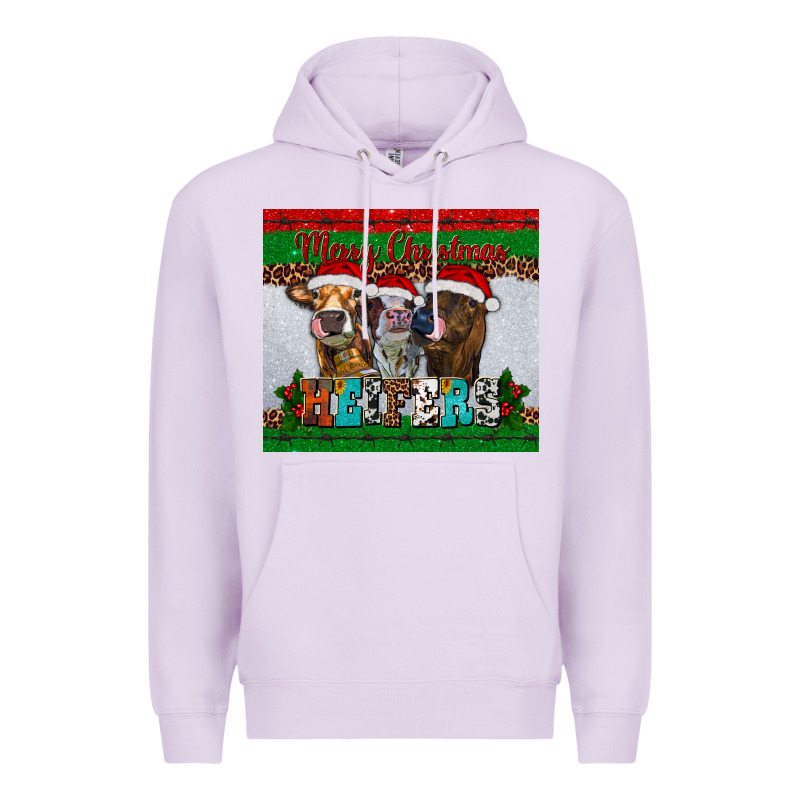 Merry Christmas Heifers Premium Hoodie by RanaPortraitStore | Teevron