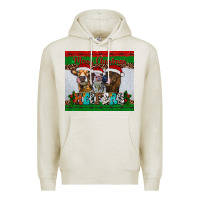 Oatmeal Heather merry christmas heifers Premium Hoodie - RanaPortraitStore