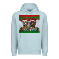Blue Mist merry christmas heifers Premium Hoodie - RanaPortraitStore