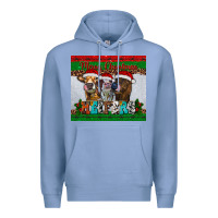 Colony Blue merry christmas heifers Premium Hoodie - RanaPortraitStore