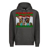 Smoke merry christmas heifers Premium Hoodie - RanaPortraitStore
