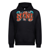 Black mini American football Urban Hoodie - Zillion Design Studio