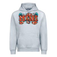 Heather Grey mini American football Urban Hoodie - Zillion Design Studio