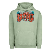 Pigment Oil Green mini American football Urban Hoodie - Zillion Design Studio