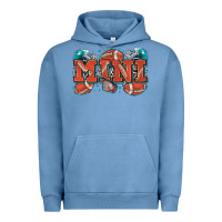 Pigment Pebble Blue mini American football Urban Hoodie - Zillion Design Studio