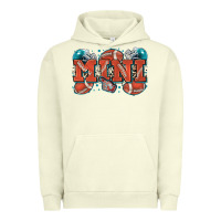 Pigment Pistachio mini American football Urban Hoodie - Zillion Design Studio