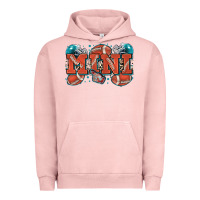 Pigment Salmon mini American football Urban Hoodie - Zillion Design Studio