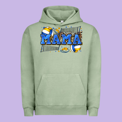 Mama Volleyball Urban Hoodie Designed By Zillion Design Studio