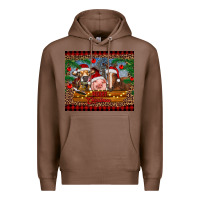 Chestnut merry christmas cow pig and horse Premium Hoodie - RanaPortraitStore