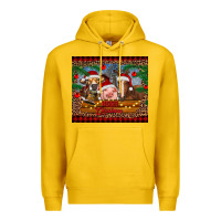 Lemon merry christmas cow pig and horse Premium Hoodie - RanaPortraitStore