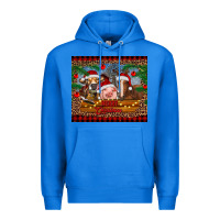 True Royal merry christmas cow pig and horse Premium Hoodie - RanaPortraitStore