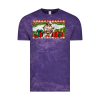 Cloud Purple Stocked christmas farm Vintage Tee - Artiststas