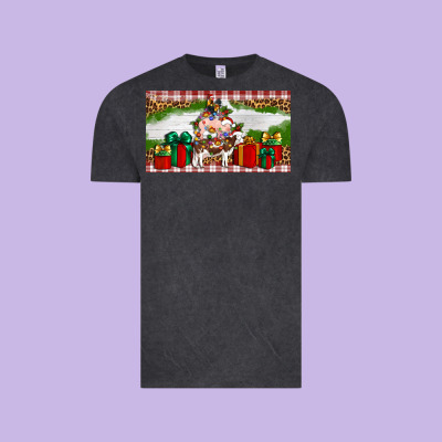 Stocked Christmas Farm Vintage Tee Designed By Artiststas