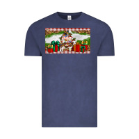 Vintage Denim Stocked christmas farm Vintage Tee - Artiststas