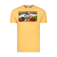Vintage Mustard Stocked christmas farm Vintage Tee - Artiststas