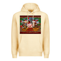 Pina Colada merry christmas cow pig and horse Premium Hoodie - RanaPortraitStore